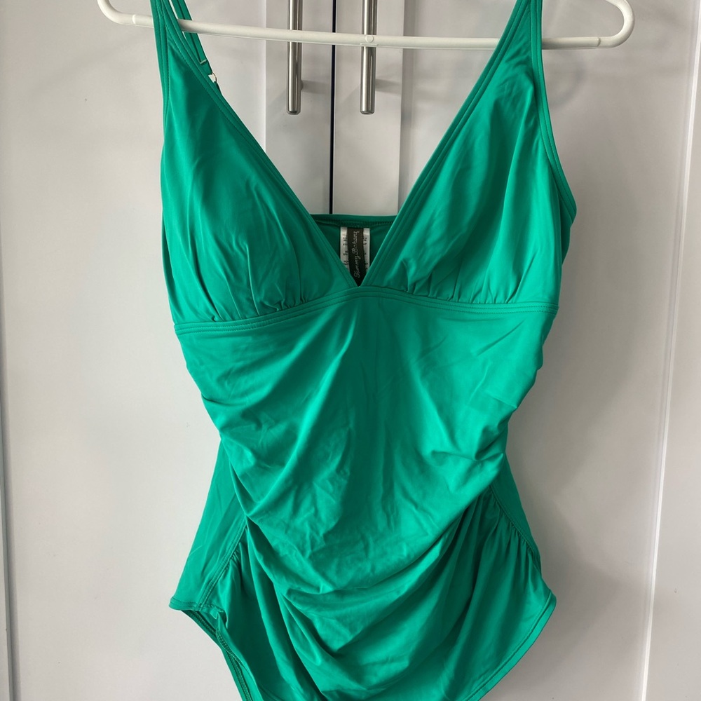 Tommy Bahama Teal One-Piece Swimsuit